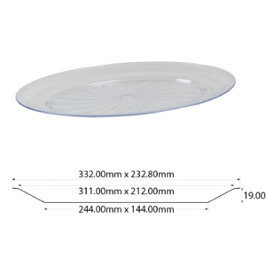 Crystal Plate Oval 1